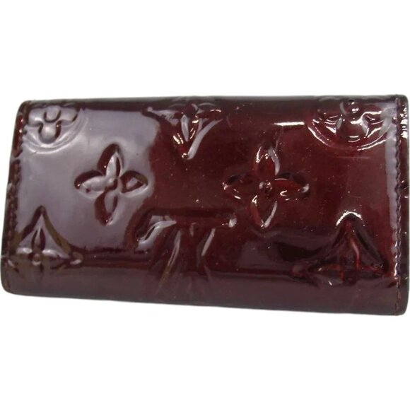 740138AP (C6) Louis Vuitton Key Case Multicles 4 Purple Monogram Vernis - Picture 2 of 10